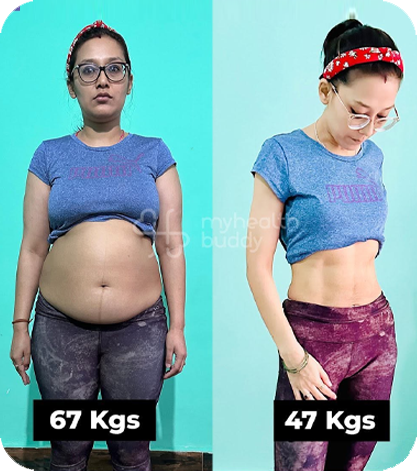 Dinisha Rai lost 20 Kgs